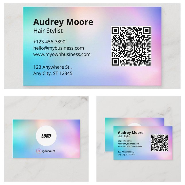 Carte De Visite Coiffeur (Hair Stylist Business Card
)