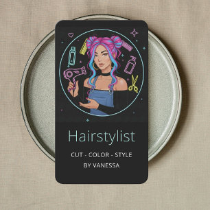 Carte De Visite Coiffeur Chic Coiffeur Coloriste Coupe de Cheveux
