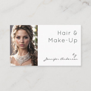 Carte De Visite Coiffeur Cosmétologue Maquillage Mariage Nuptial