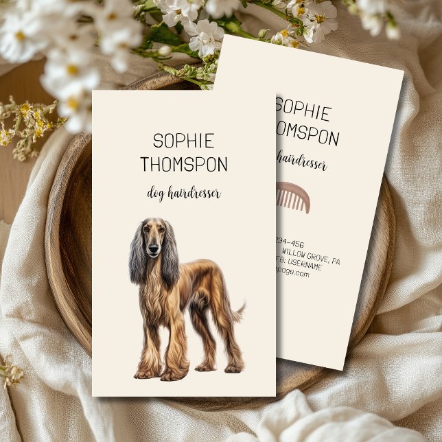 Carte De Visite Coiffeur de chiens (Créateur téléchargé)