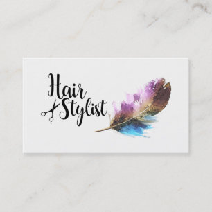 Carte De Visite Coiffeur - écriture de manuscrit