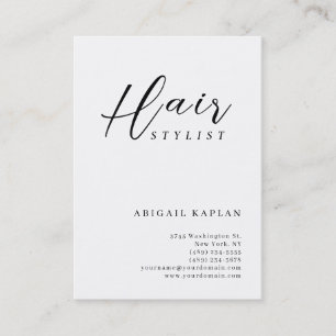 Carte De Visite Coiffeur Gras Moderne Minimaliste Élégant Simple