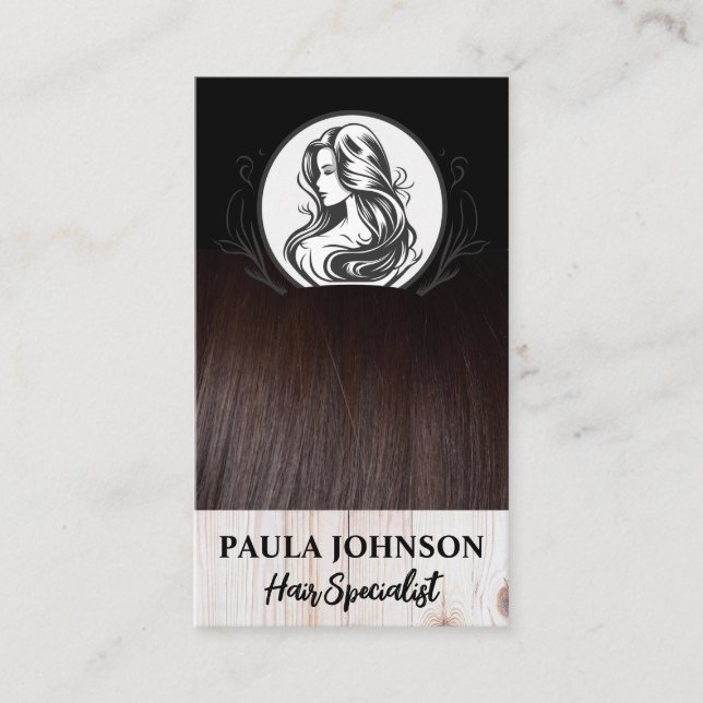 Carte De Visite Coiffeur | Logo de beauté de salon (Devant)