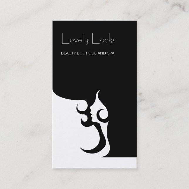 Carte De Visite Coiffeur moderne de Deco (Devant)