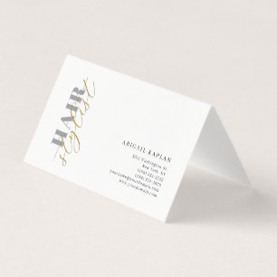 Carte De Visite Coiffeur Moderne Minimaliste Profil Simple