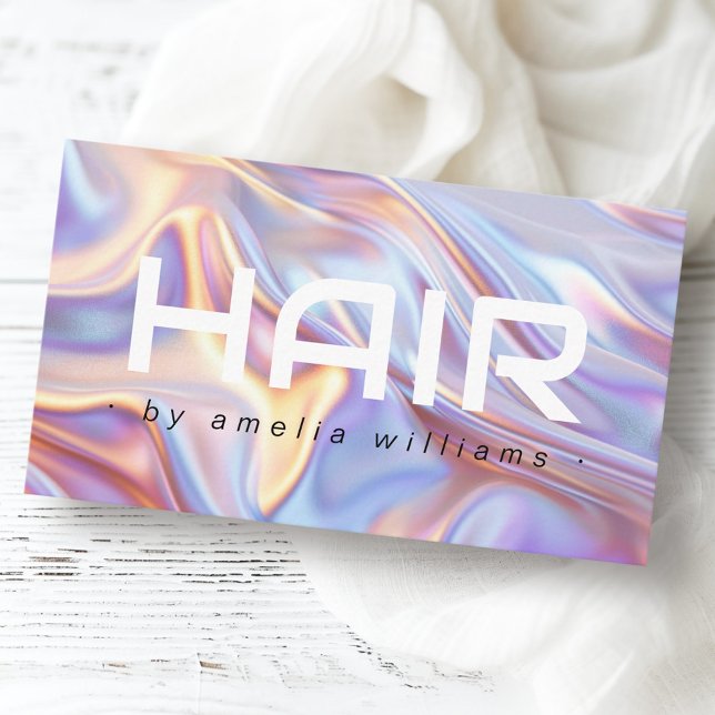 Carte De Visite Coiffeur moderne styliste (Modern hair hairdresser stylist business card)