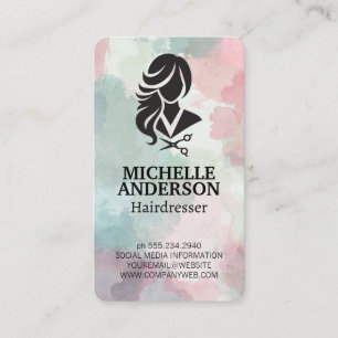Carte De Visite Coiffeur Professionnel Salon de Beauté