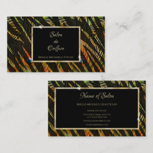 Carte De Visite Coiffeur Salon Tropical Palm