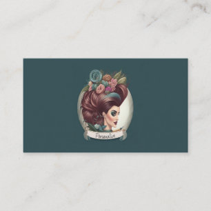 Carte De Visite Coiffeur Styliste Beauté Parlant Salon Cosmétique 