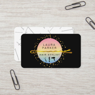 Carte De Visite Coiffeur Styliste Maquillage Artiste Bobby Pins Sa