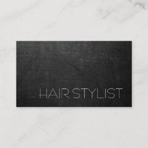 Carte De Visite Coiffeur Tableau Noir Gris Moderne Tendance