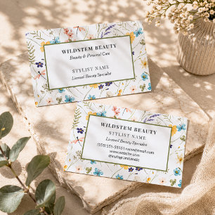 Carte De Visite Coiffeur Wildflower Beauté Florale
