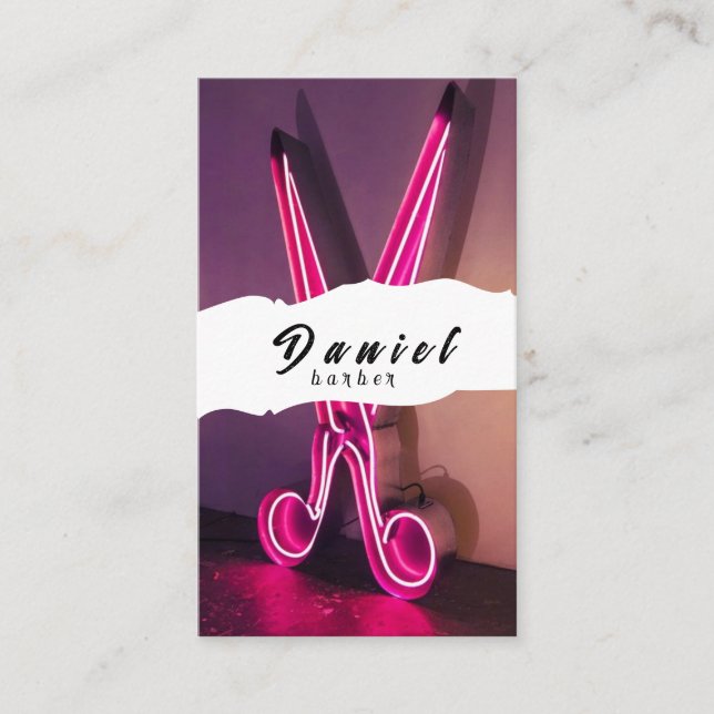 Carte De Visite Coiffeuse et coiffeuse - Stabilisez avec style (Devant)