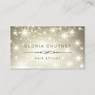 Carte De Visite Coiffeuse - Parties scintillant de Bokeh Sparkling