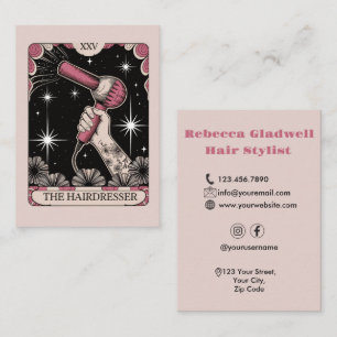 Carte De Visite Coiffeuse Stylo Coiffeuse