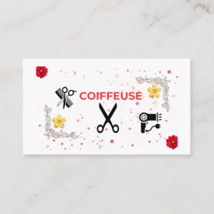 Carte de visite Coiffure à domicile – Pro & fémini