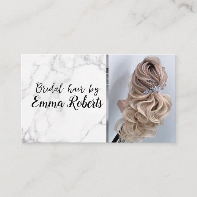 Carte De Visite Coiffure Mariage (Devant)