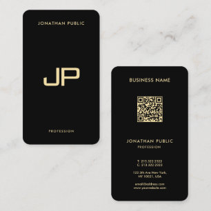 Carte De Visite Coin arrondi du Modèle de code QR moderne et éléga