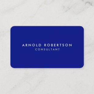 Carte De Visite Coin arrondi Phthalo Blue Professionnel Minimal