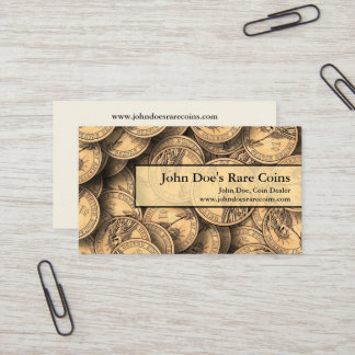 Carte De Visite Coin Dealer Business Card