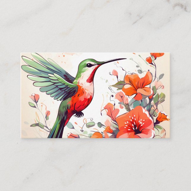 Carte De Visite Colibri  (Devant)