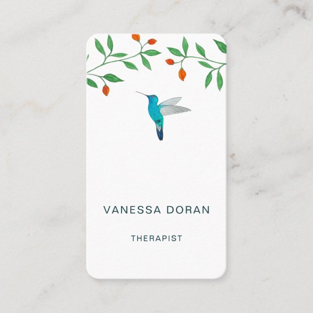Carte de visite Colibri (Devant)