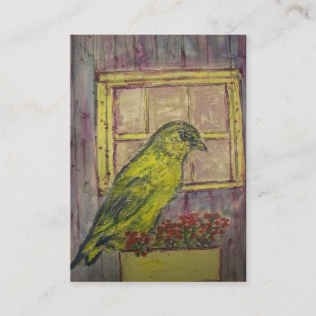 Carte De Visite Colibri dans la fenêtre (Devant)