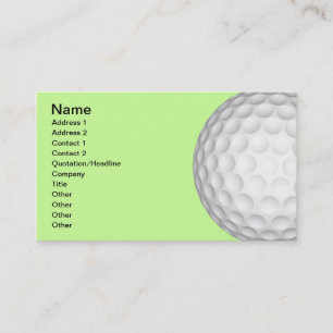 Carte De Visite Collage de boules de golf