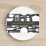 Carte De Visite Collage de cuisine sur l'Arrière - plan de tableau<br><div class="desc">Un collage graphique de produits de cuisine devient une identité visuelle accrocheuse sur un faux arrière - plan de tableau de bord. Le carte de visite idéal pour les restaurants, les chefs, les traiteurs, les boulangeries, etc. Cette conception fait partie d'une série de fournitures de bureau de coordination. Magasinez des...</div>