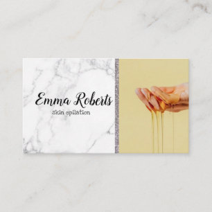 Carte De Visite Collage de sucre Épilation de la peau de l'élimina