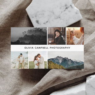 Carte De Visite Collage photo moderne simple