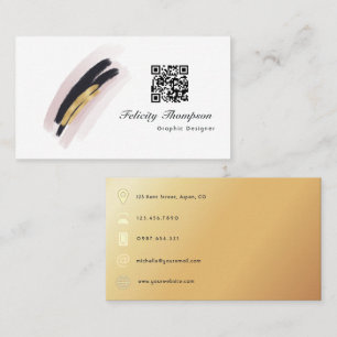 Carte de visite Collage Traits Tendances