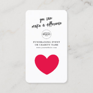 Carte De Visite Collecte de fonds Organismes de bienfaisance Faire