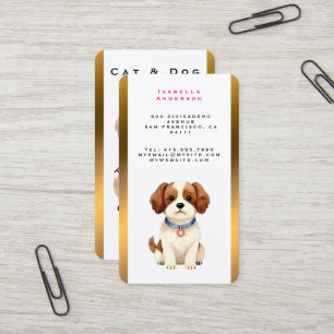 Carte De Visite Collection élégante personnalisée pour animaux de 