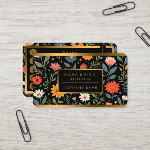 Carte De Visite Collection florale Vintage tendance