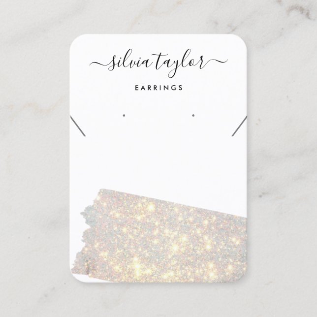 Carte De Visite Collier de calligraphie moderne avec aurore (Devant)