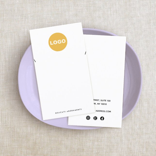 Carte De Visite Collier Pendentif Personnalisé Ajouter Logo Porte- (Créateur téléchargé)