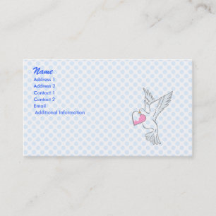Carte De Visite Colombe de Denice