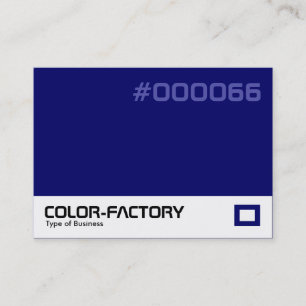 Carte De Visite Color Factory - Bleu foncé (000066)