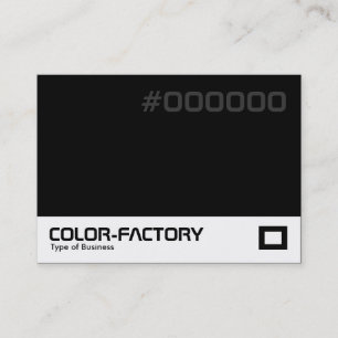 Carte De Visite Color Factory - Noir (00000)