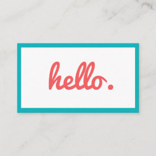 Carte de visite coloré et amusant