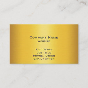Carte de visite coloré par or balayé