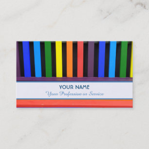 Carte de visite coloré pour vous et votre service!