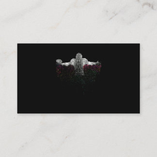 Carte De Visite Colorful American Football Player