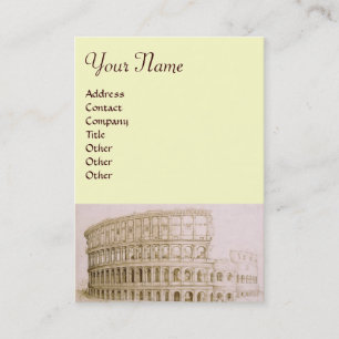 Carte De Visite COLOSSEUM Classic Architecture, Architecte Ivory
