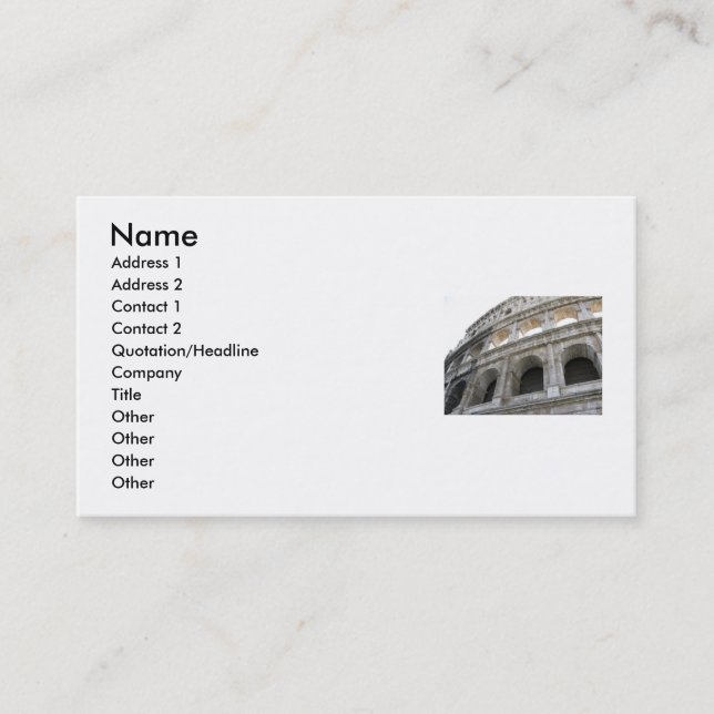 Carte De Visite Colosseum romain Colosseum (Devant)