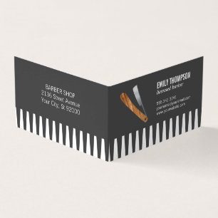 Carte De Visite Comb et Razor