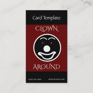 Carte De Visite Comédien du logo clown