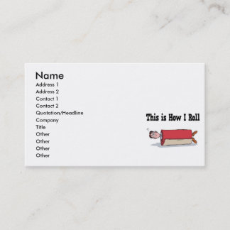 Carte De Visite Comment faire pour rouler un tapis