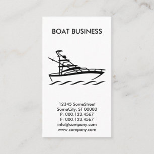 Carte De Visite commerce de bateaux sur mesure
